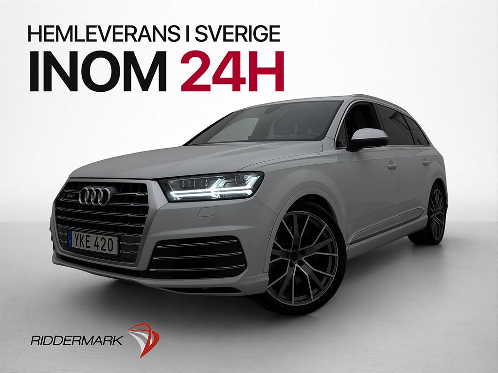 Audi SQ7 4.0 TDI Q V8 Pano Cockpit 7-Sits BOSE Skinn 435hk