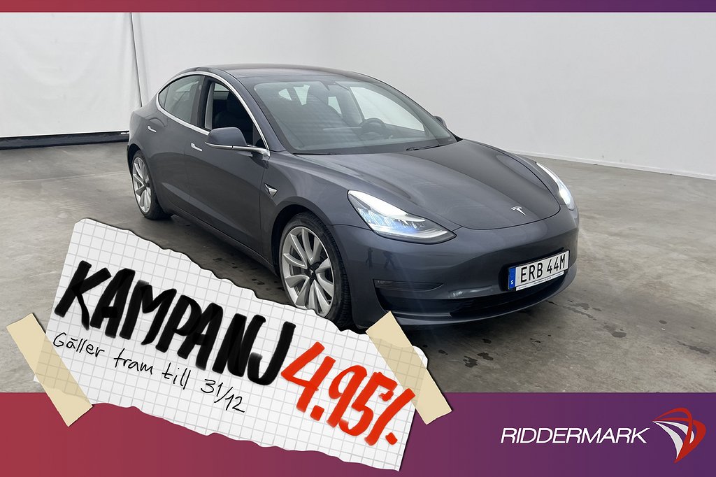 Tesla Model 3 Long Range AWD Svensksåld FSD 4,95% Ränta