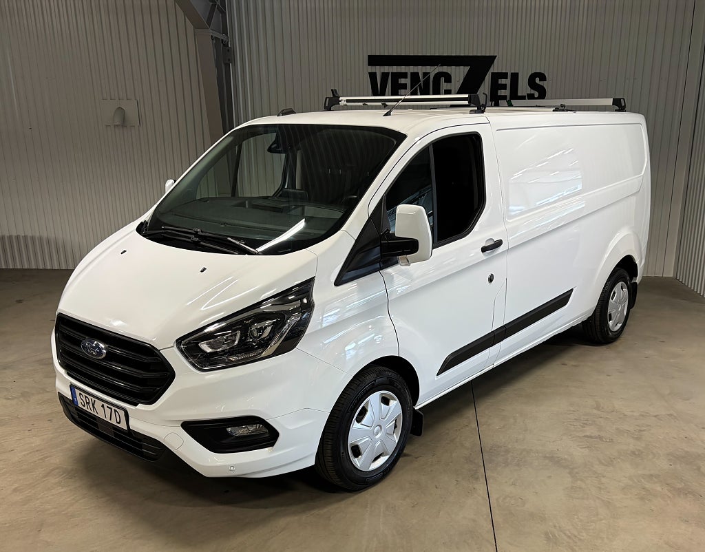 Ford transit Custom 300 2.0 Lång 3-Sits Aut Värmare Kamera Drag MOMS