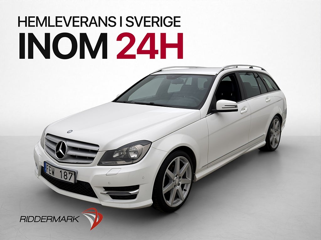 Mercedes-Benz C 220 T AMG Dragkrok P-Sensorer Halvskinn