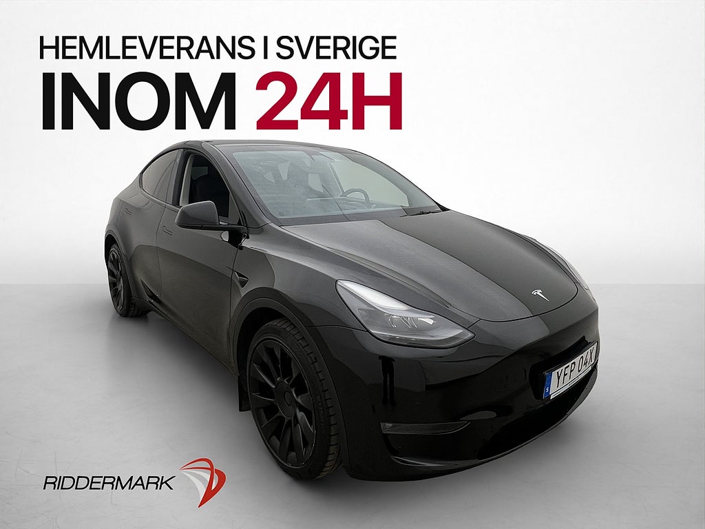 Tesla Model Y Long Range AWD Dragkrok Svensksåld