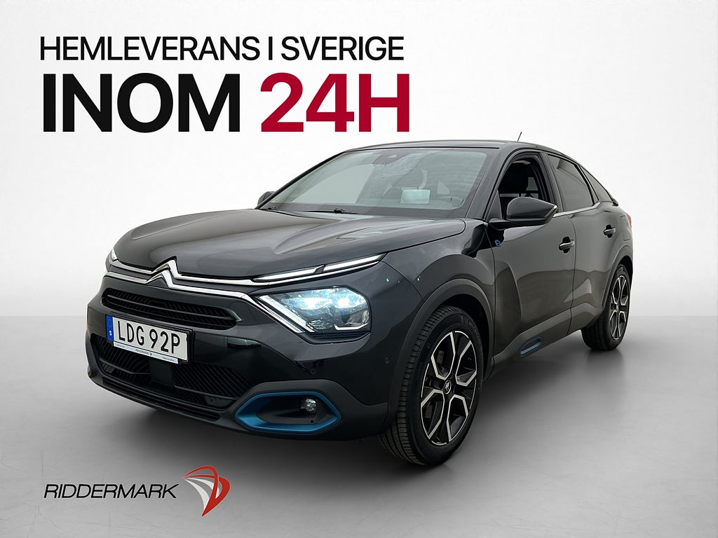 Citroën e-C4 136hk SHINE HUD Kamera Halvskinn CarPlay Navi