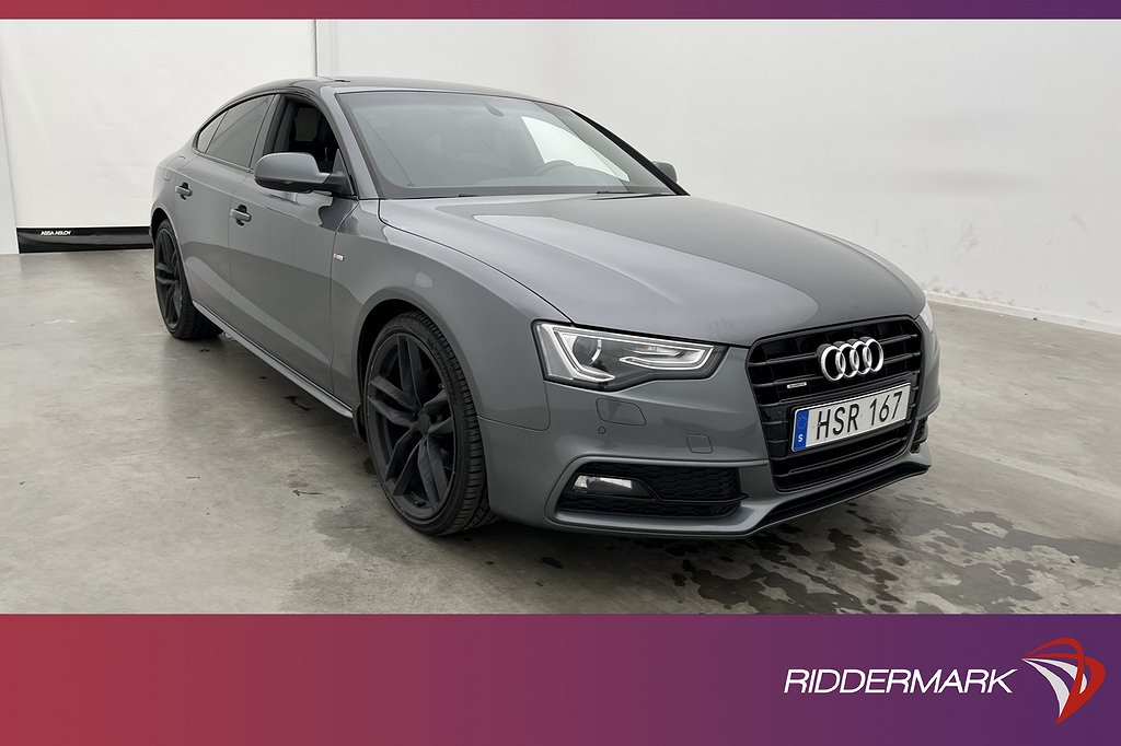 Audi A5 Sportback TDI Q 190hk S-Line Värmare Sensorer Navi