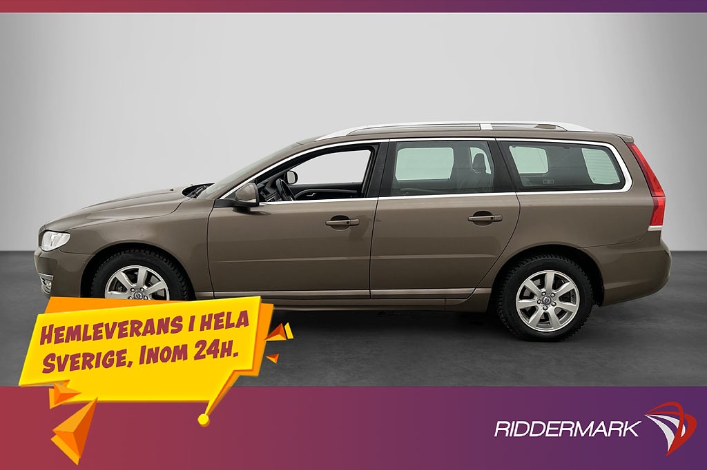 Volvo V70 D5 AWD Summum Dieselvärmare Skinn VÄLSERVAD!