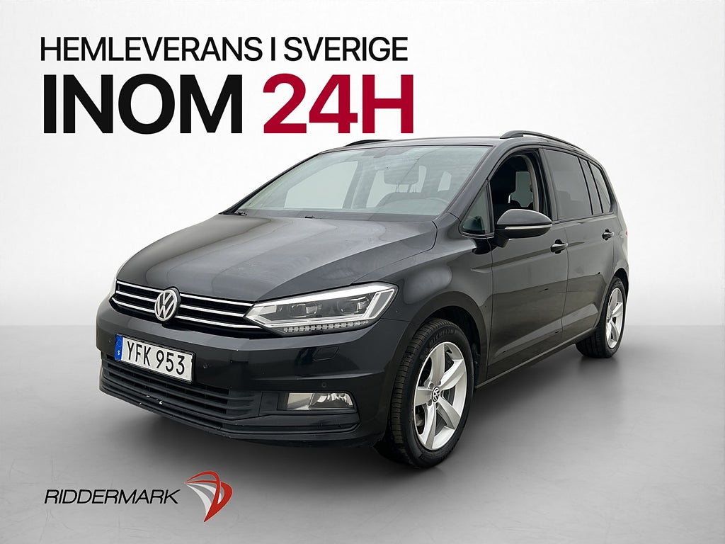 Volkswagen Touran 1.6 TDI 7 Sits Dragkrok CarPlay Adaptiv