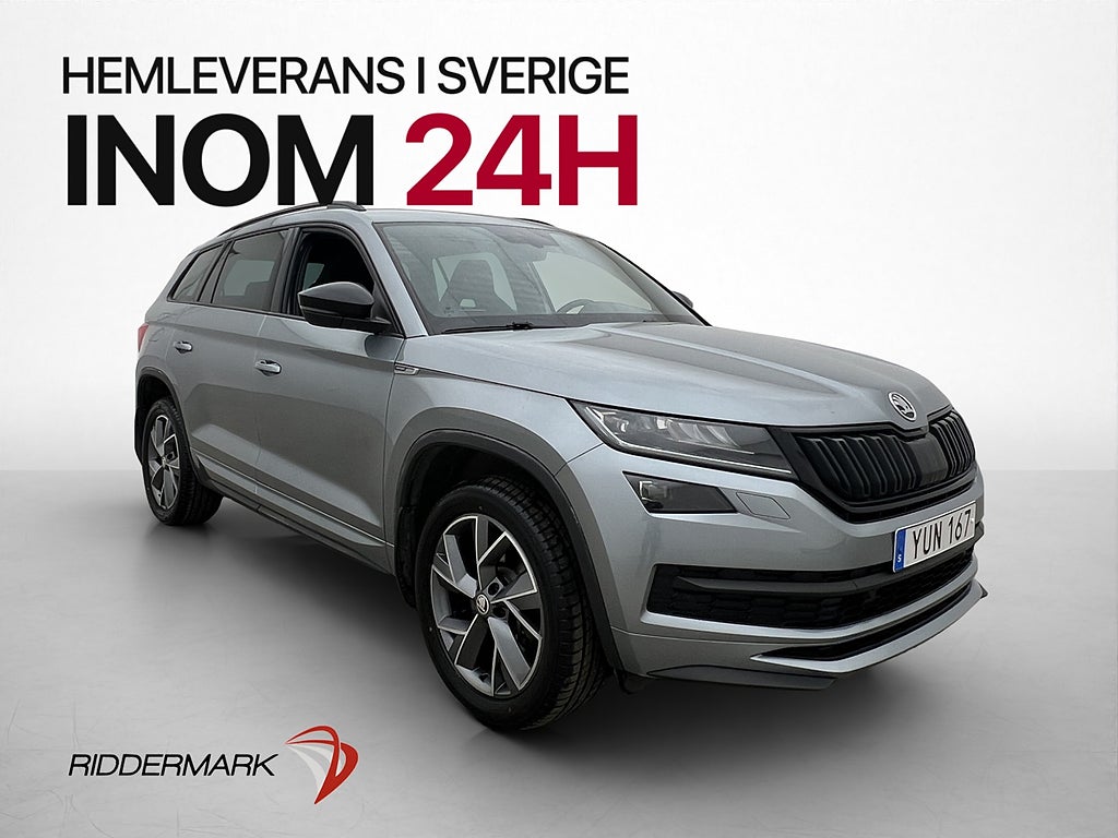 Skoda Kodiaq TDI 4x4 Sportline Pano Cockpit Canton Värm Drag