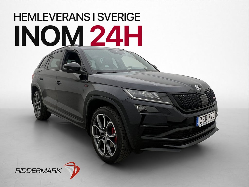 Skoda Kodiaq RS 2.0 TDI 4x4 Värm Drag Navi Kamera Cockpit