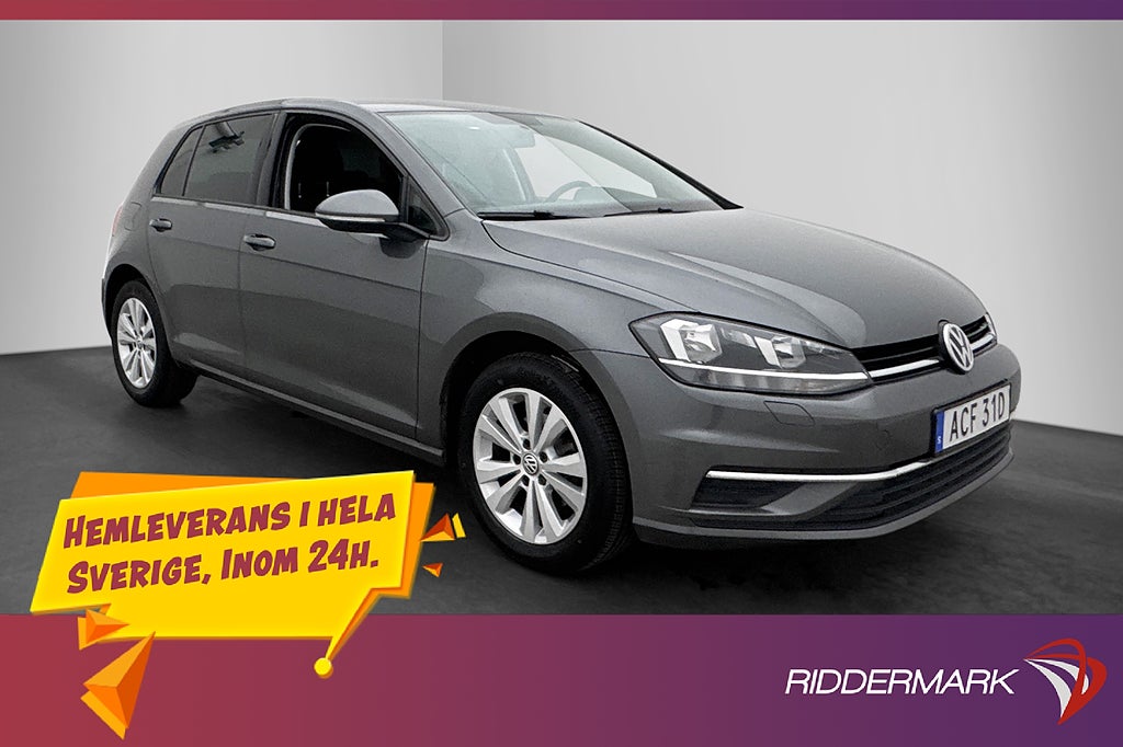 Volkswagen Golf 1.0 TSI DSG Fjärr-värmare Adapt-fart Få bruk