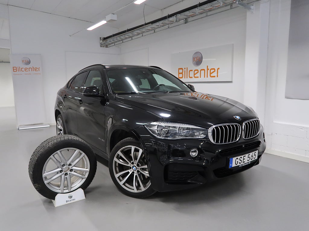 BMW X6 xDrive40d M Sport V-Däck ingår H/K-HUD-360°-Drag-Värmar