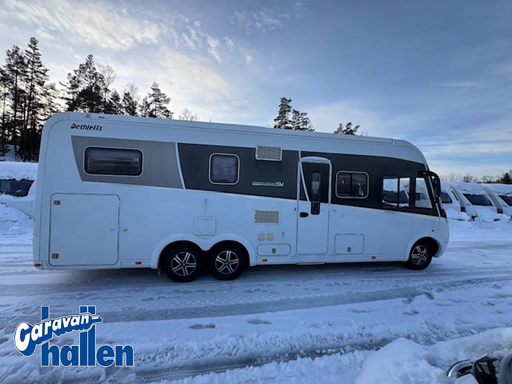 Dethleffs Globetrotter XL-I 7850 (Alde/AC-bodel/Dragkrok/ Hydrauliskastödben/Kamkedja)