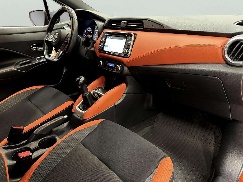 Nissan Micra Tekna 0.9 Turbo 360* Kamera V-hjul Nybesiktigad Helgkampanj! - miniatyr 15