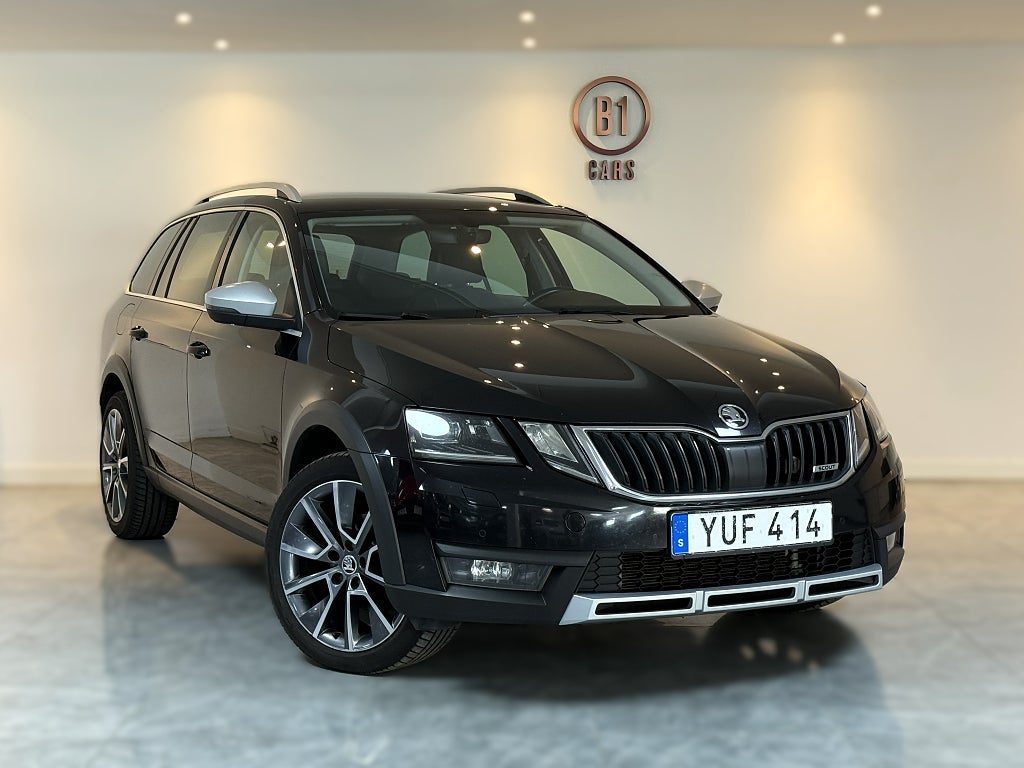 Skoda Octavia Scout 2.0 TDI SCR 4x4 PREMIUM D-VÄRMARE KELYSS CANTON B-KAM 