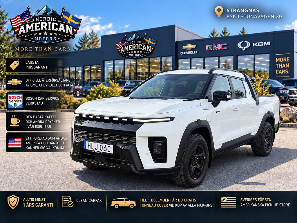KGM Musso EV Black Line I LAGER -4x4 -379 km WLTP -2 300 kg dragvikt