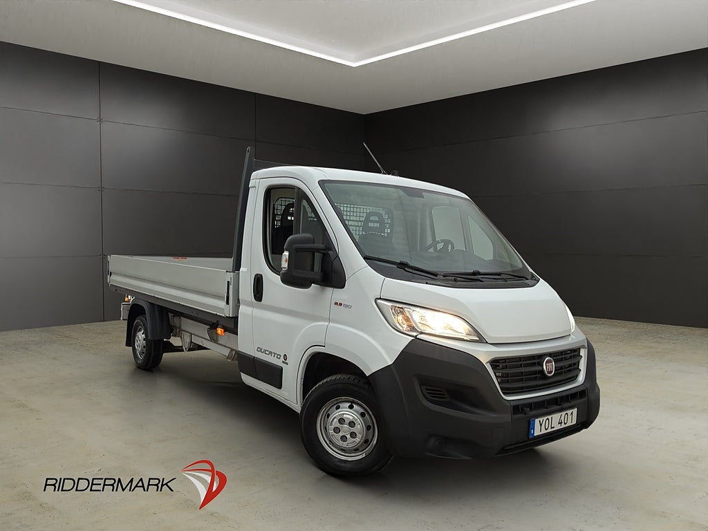 Fiat ducato FLAKBIL 2.3 130hk Ny-Kamrem Värmare 3-Sits Moms