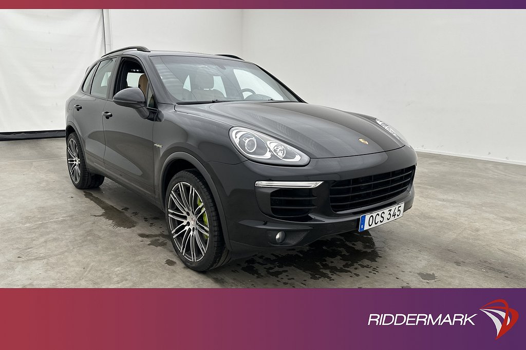 Porsche Cayenne S E-Hybrid 416hk PASM Pano Navi Skinn Drag