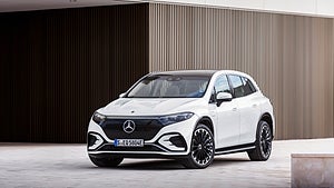 Mercedes EQS SUV har en räckvidd på över 60 mil. Foto: Mercedes-Benz