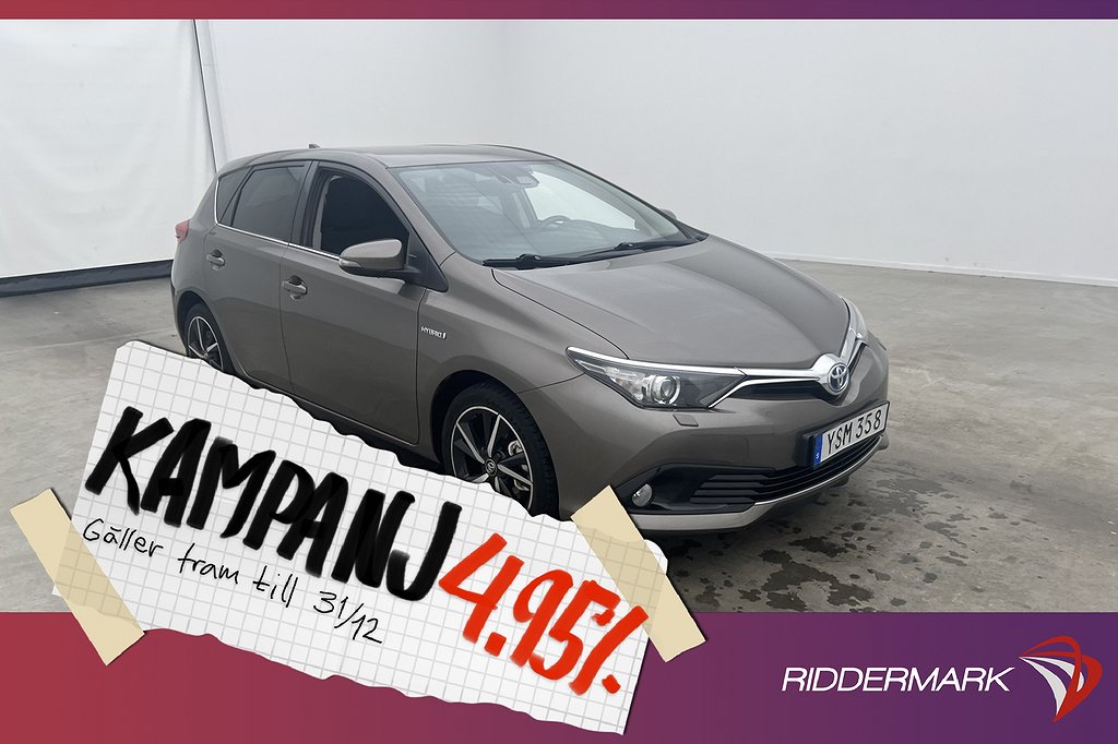 Toyota Auris Hybrid 136hk Intense Edt Kamera 4,95% Ränta