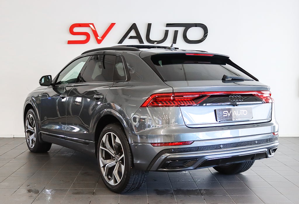 Audi Q8 50 TDI Quattro S Line Matrix B&O Panorama Dragkrok