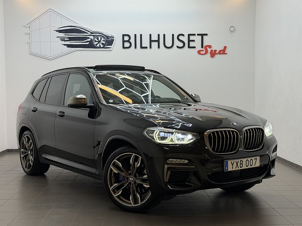 BMW X3 M 40d 326hk M sport Pano/HK/Hud/Värmare/AdaptivF/360/Navi/Läder/