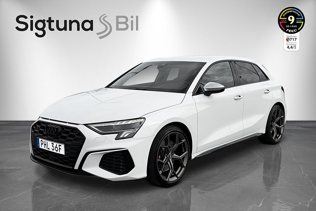 Audi S3 Sportback 310hk quattro / Svart opt / Sportstolar 