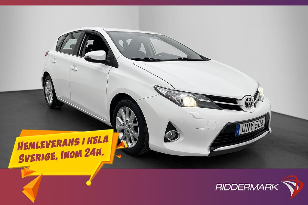Toyota Auris 1.4 D-4D Active Värmare Kamera Drag Låg skatt