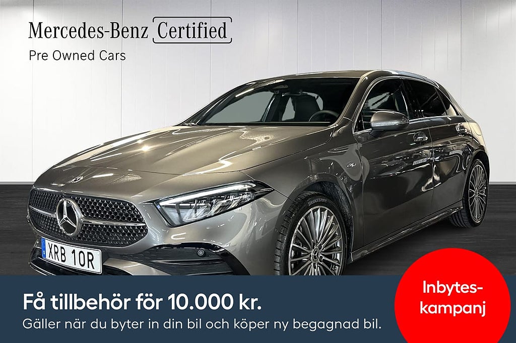 Mercedes-Benz A 250e AMG Värmare Kamera Keyless Moms