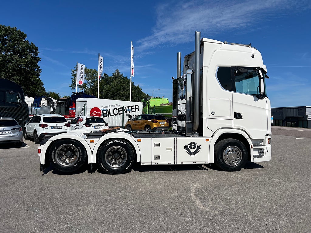 Scania S730 V8 6x2 Dragbil, Hydraulik, Klädd inredning