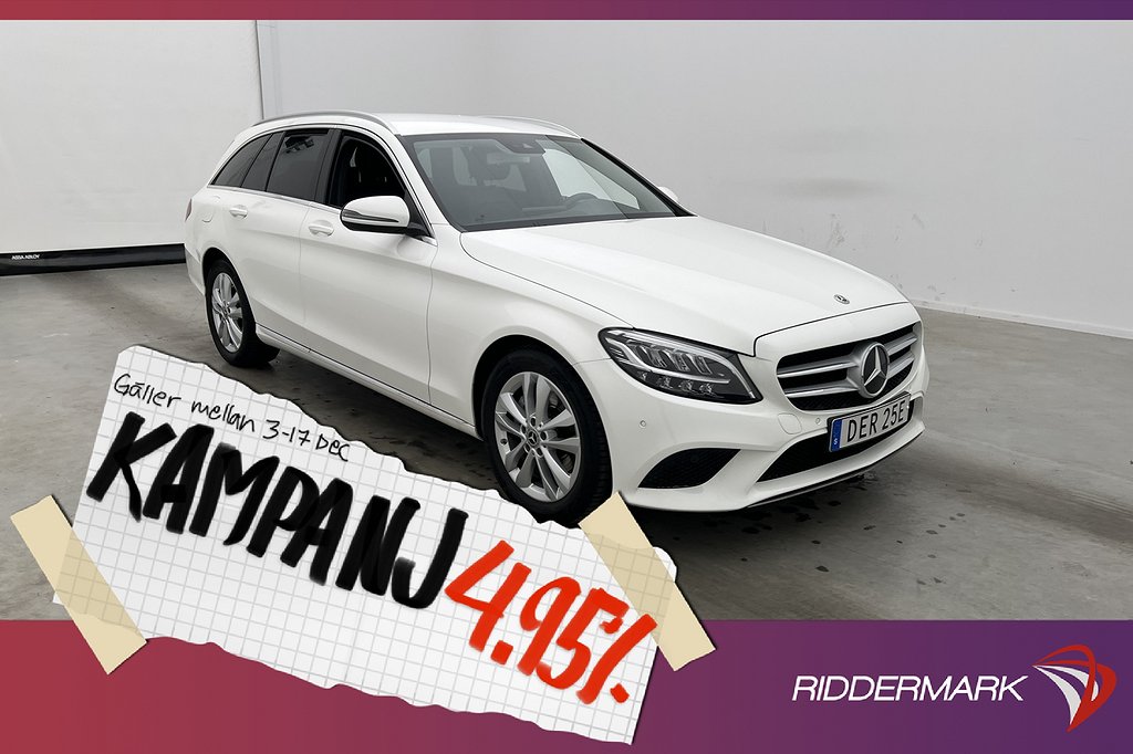 Mercedes-Benz C 200 T d 160hk Avantgarde Kamera 4,95% Ränta