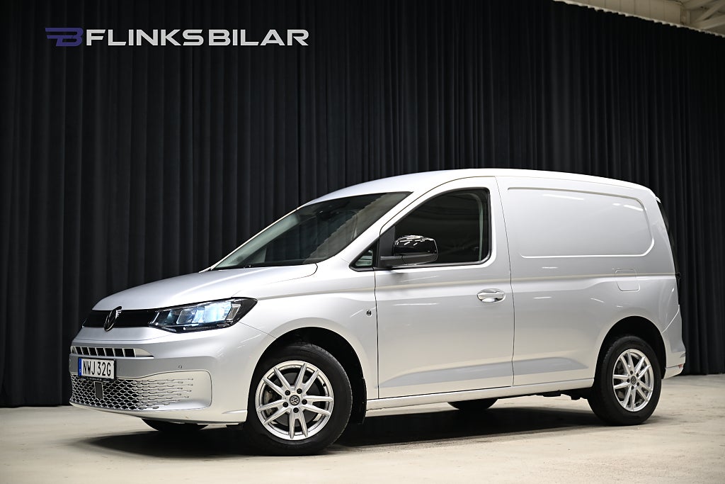 Volkswagen Caddy DSG 122HK Nedlackad|Backkamera|Värmare|Lågmil|Leasbar