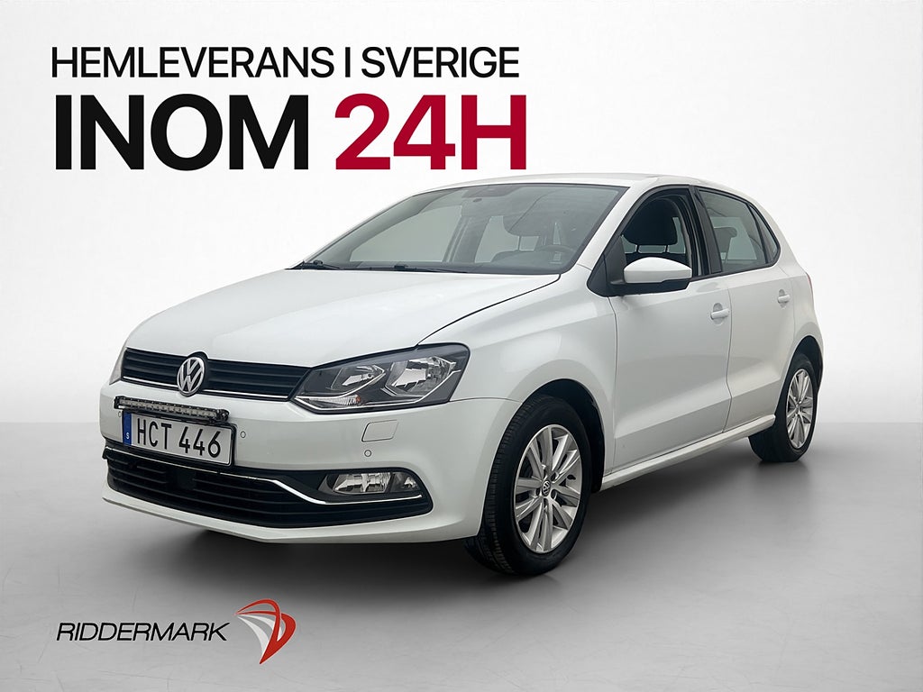Volkswagen Polo 1.2 TSI 90hk LED-Ramp P-sensorer Bluetooth