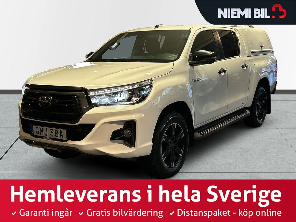 Toyota Hilux Dubbelhytt 2.4 AWD Aut MOMS/Kåpa/Skinn/Drag/Ad.Fhåll/SoV