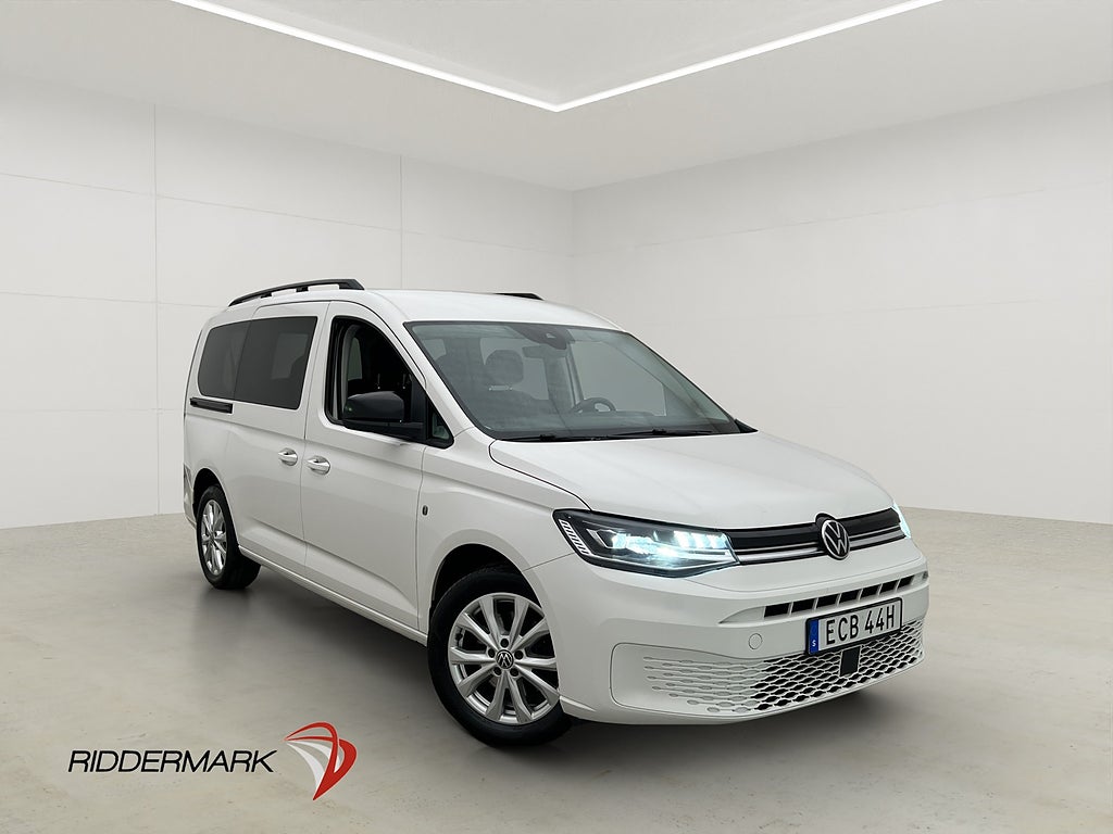 Volkswagen Caddy Maxi Life Värm Dragkrok LED B-Kamera 7-Sits