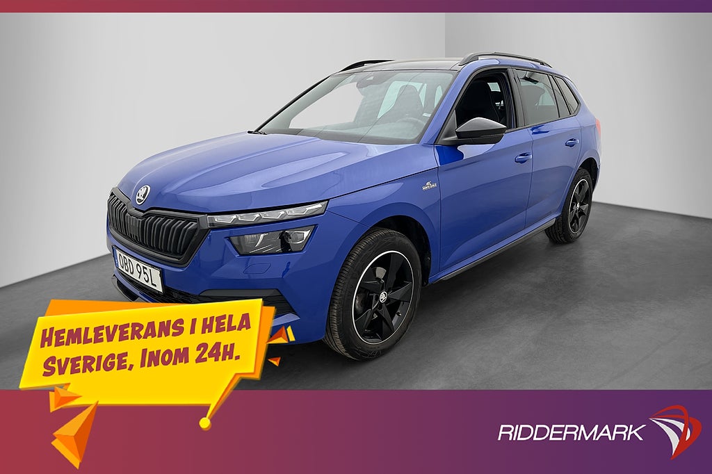 Skoda Kamiq TSI 110hk Monte Carlo Pano Kamera CarPlay Drag