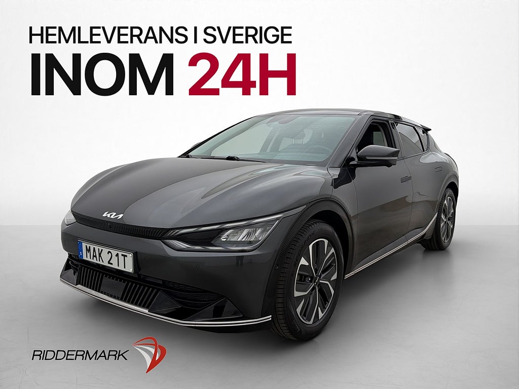Kia EV6 77.4 kWh PLUS Dragkrok 360° Skinn Elstolar MOMS