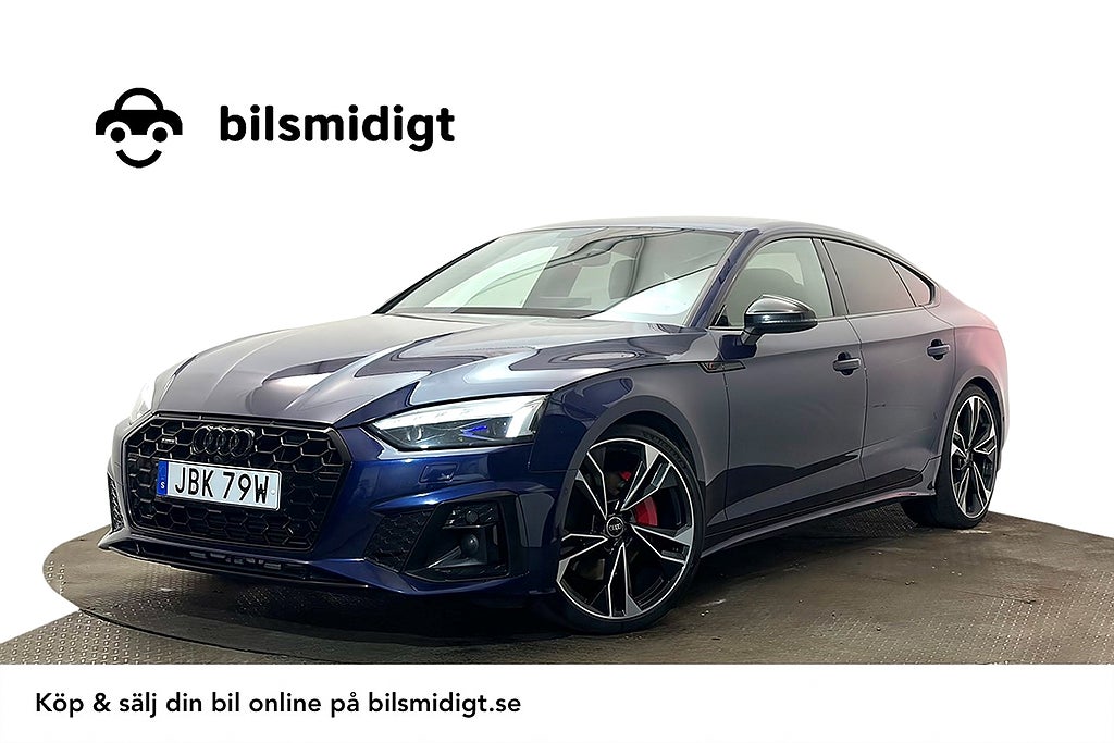 Audi A5 SB 45 TFSI Q S Line Drag Värmare 360° Cockpit MOMS 265hk