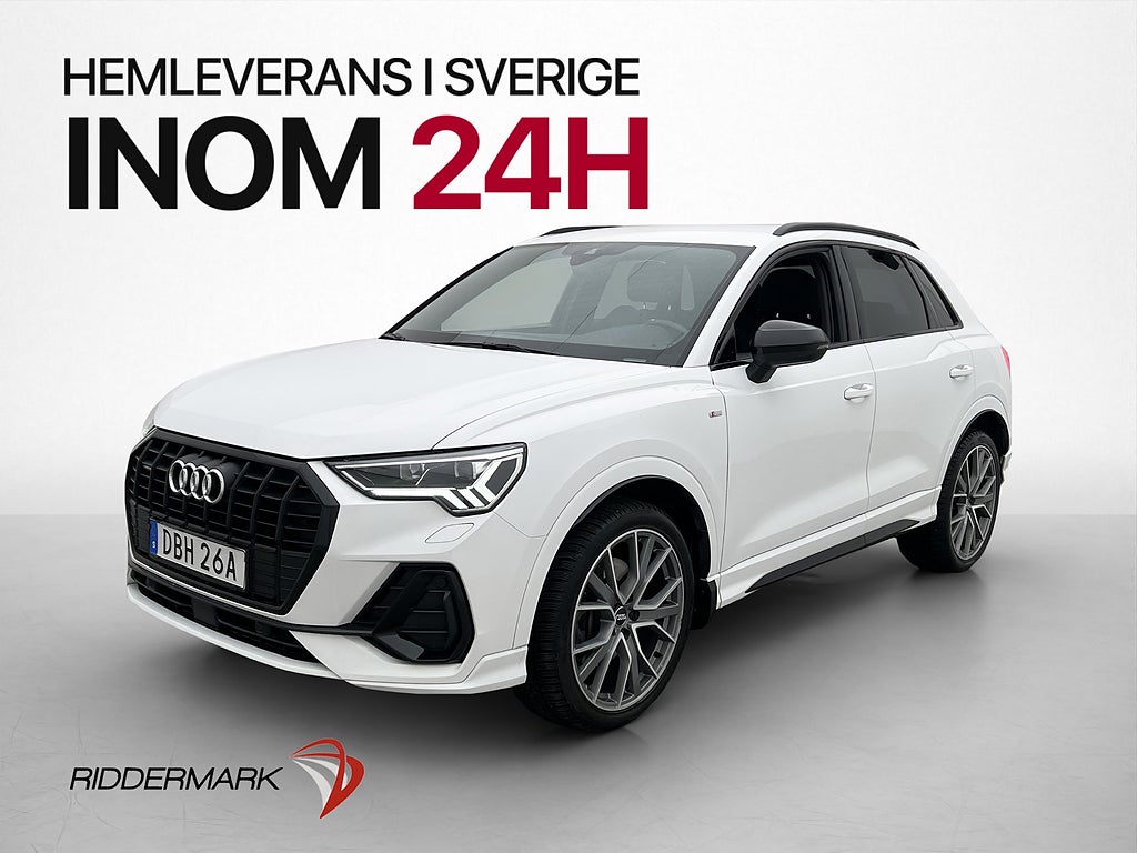 Audi Q3 40 TFSI Q S-Line Värmare Cockpit Halvskinn Dragkrok
