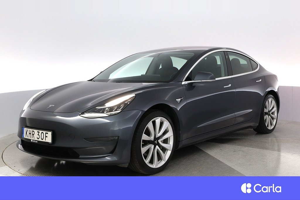 Tesla Model 3 Long Range AWD Autopilot 19" Pano V-Hjul