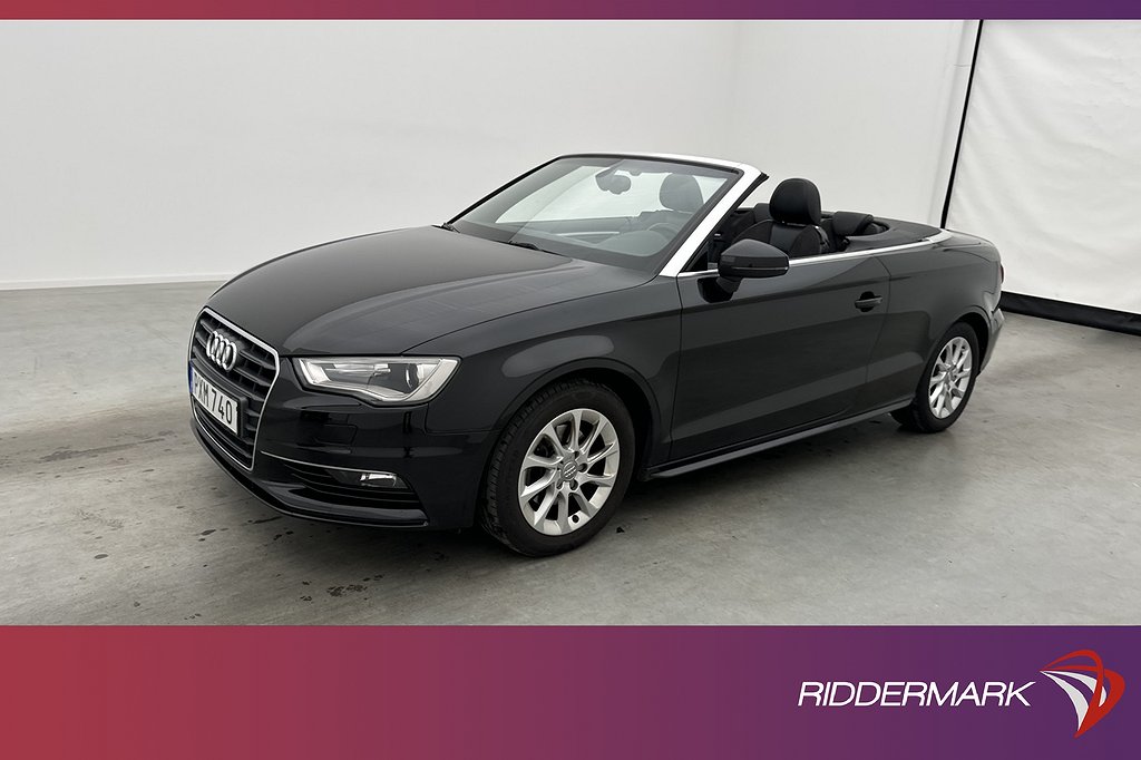 Audi A3 Cabriolet 2.0 TDI 150hk Sport Sensorer Halvskinn BT