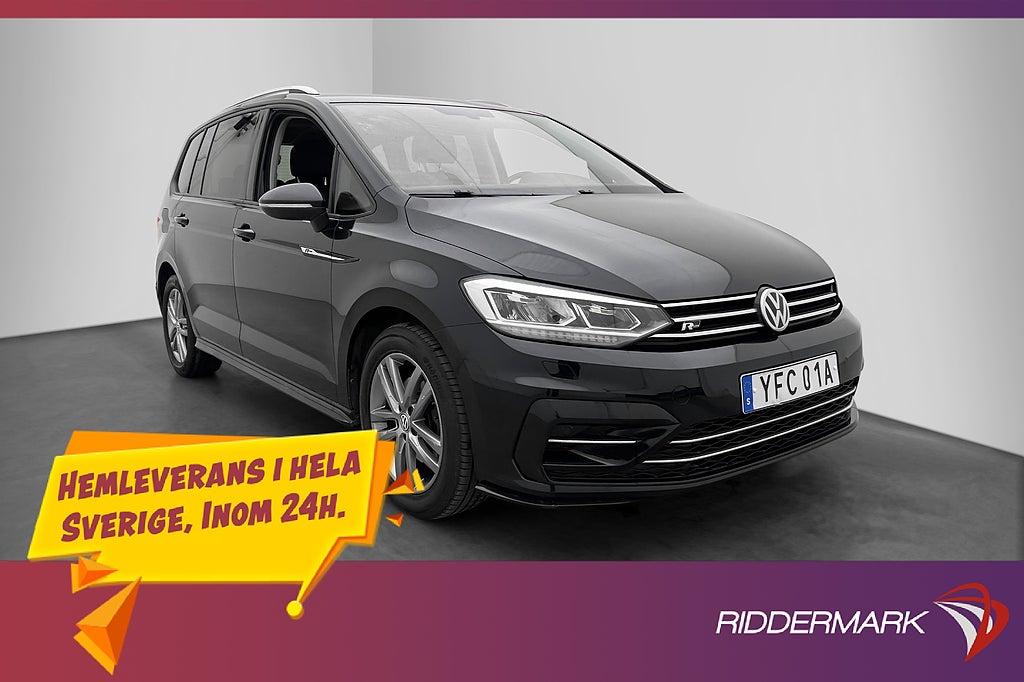 Volkswagen Touran 1.5 TSI 7-Sits R-Line Adp-fart Kamera Drag