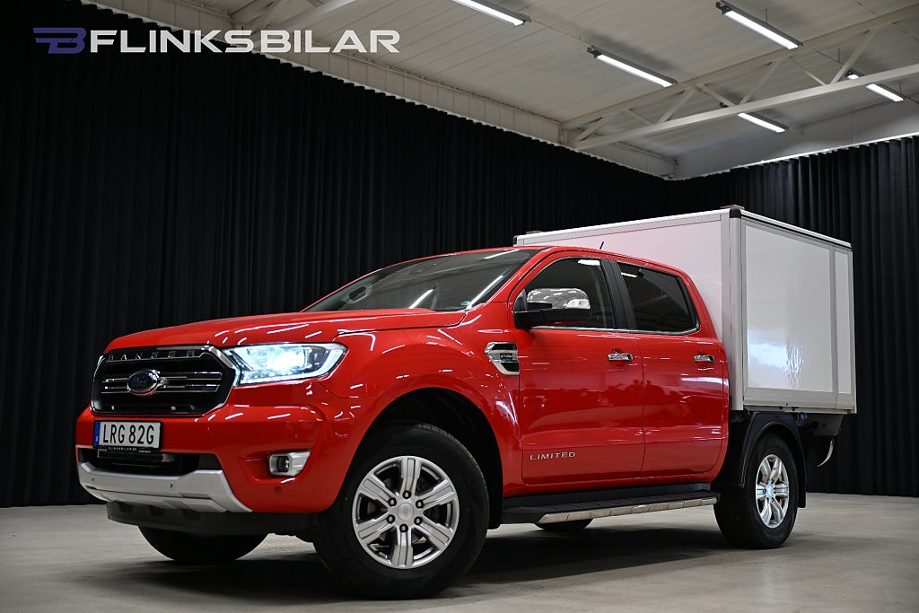 Ford ranger 213HK Automat|Limited|Dubbelhytt|Kåpa|Drag|Väramre|Moms