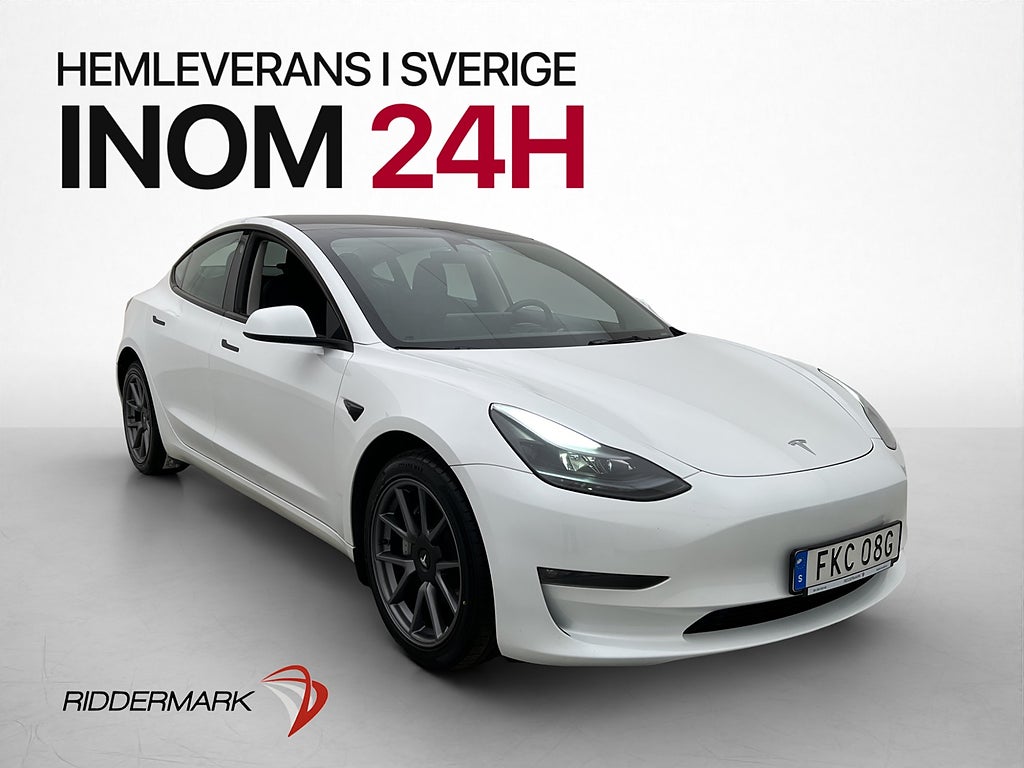 Tesla Model 3 Long Range AWD Svensksåld Panorama Drag