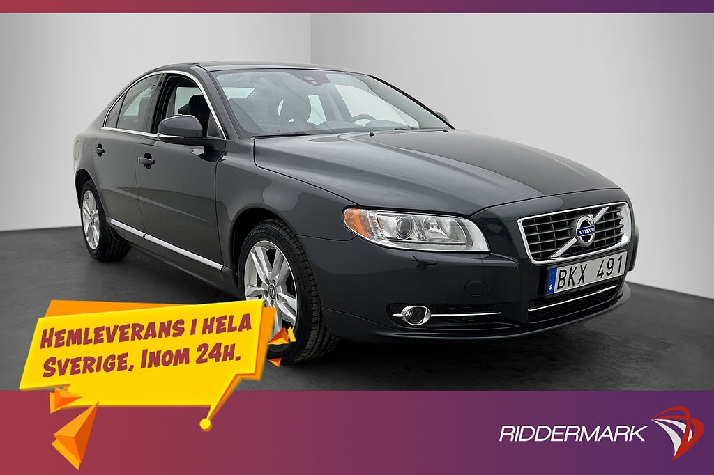 Volvo S80 D4 163hk Summum 1 Brukare Taklucka Värmare VOC