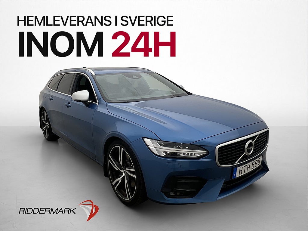 Volvo V90 T6 AWD 320hk R-Design Panorama Värmare 360° Drag
