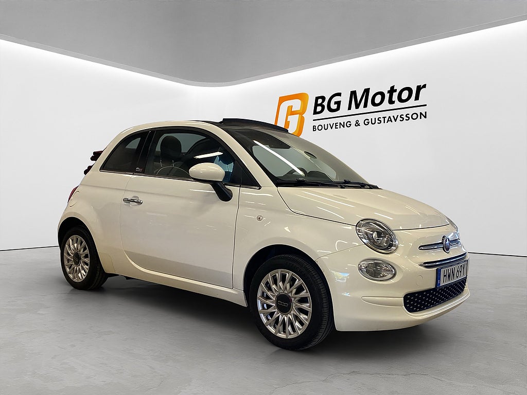 Fiat 500 1.2 8V 69HK Lounge Cab/Rattvärme/Bluetooth/Kamrem Bytt