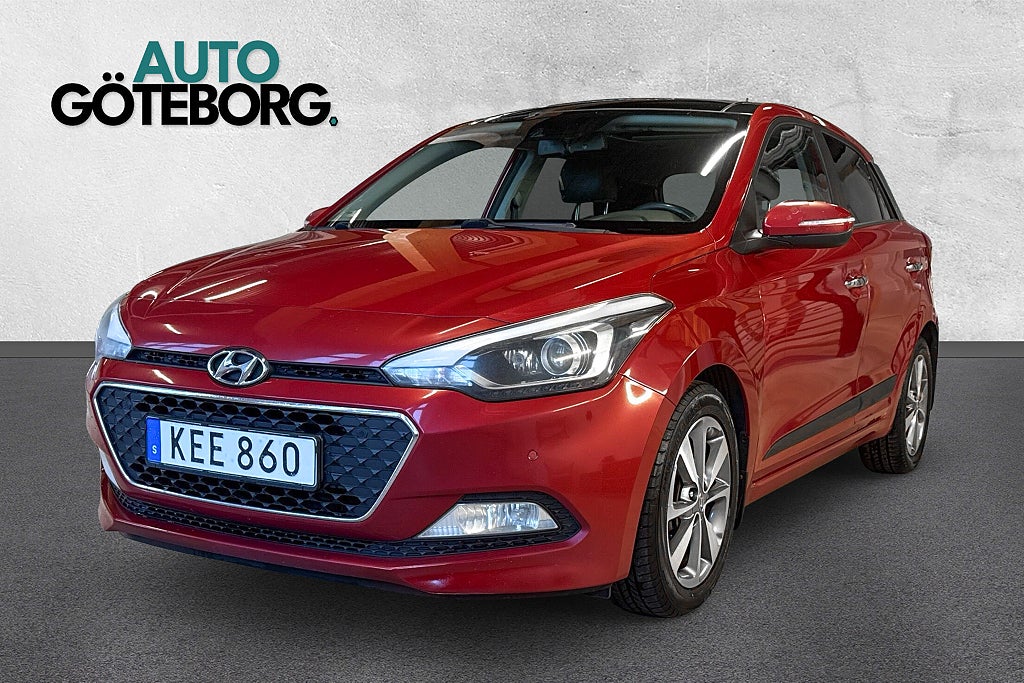 Hyundai i20 1.4 CRDi Premium Plus 1-ägare Panorama B-kamera