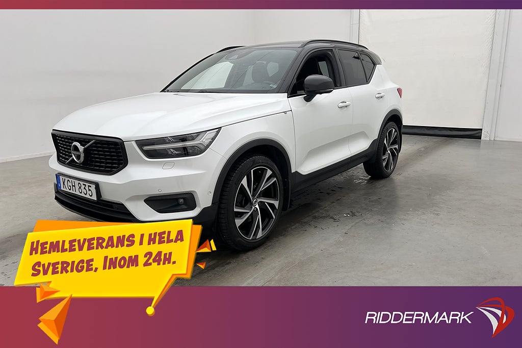 Volvo XC40 D4 AWD 190hk R-Design Pano H/K 360° VoC Värm Drag