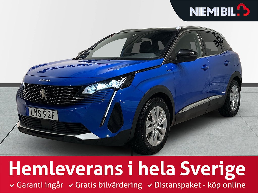 Peugeot 3008 HYBRID4 300 AWD Pano 360° GPS Drag Pvärm  S/V-hjul