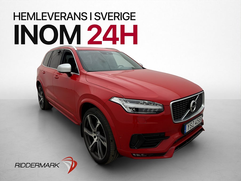 Volvo XC90 T6 AWD R-Design 7-Sits Pano B&W Luft 360 HUD Drag