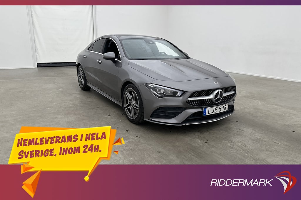 Mercedes-Benz CLA 200 Coupé 163hk AMG Pano Wide Kamera Navi