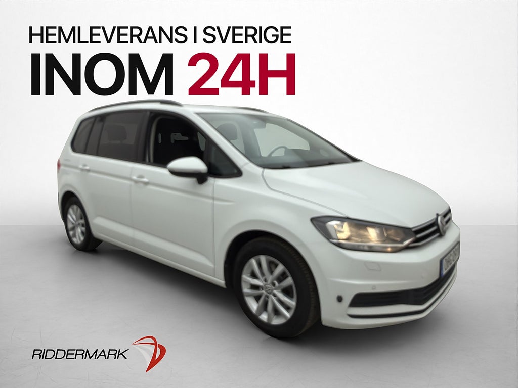 Volkswagen Touran 150hk Base M/K Värm Drag Kamera